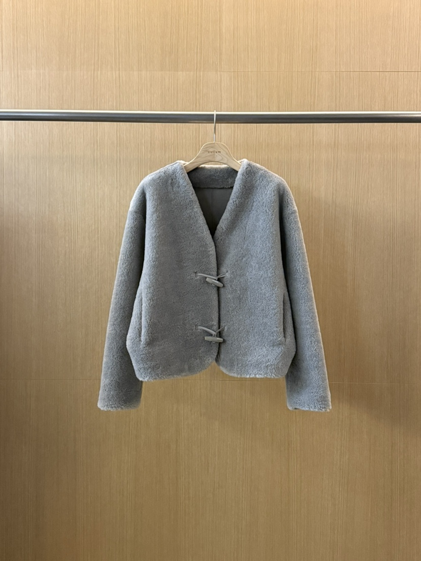 CULLUM東大門㊣實拍女士新品時尚休閑25秋冬夾克絨面革毛絨羊毛CULLUM夾克