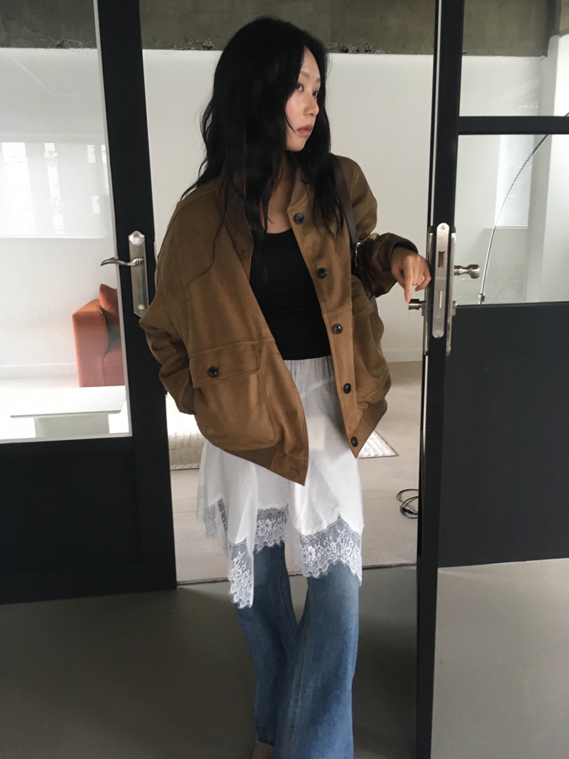 CEDARWOOD東大門㊣直郵女裝新品熱賣人氣25秋冬夾克夾棉絎縫絨CEDAR WOOD夾克