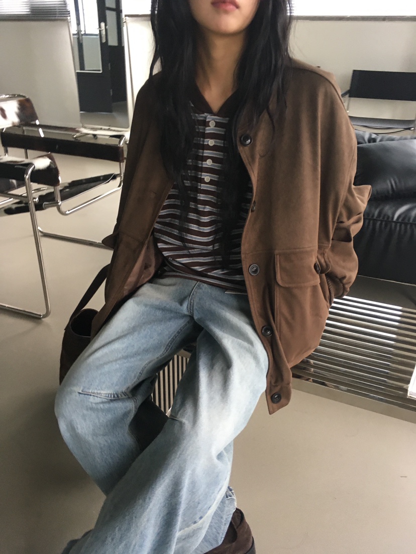 CEDARWOOD東大門㊣直郵女裝新品熱賣人氣25秋冬夾克夾棉絎縫絨CEDAR WOOD夾克