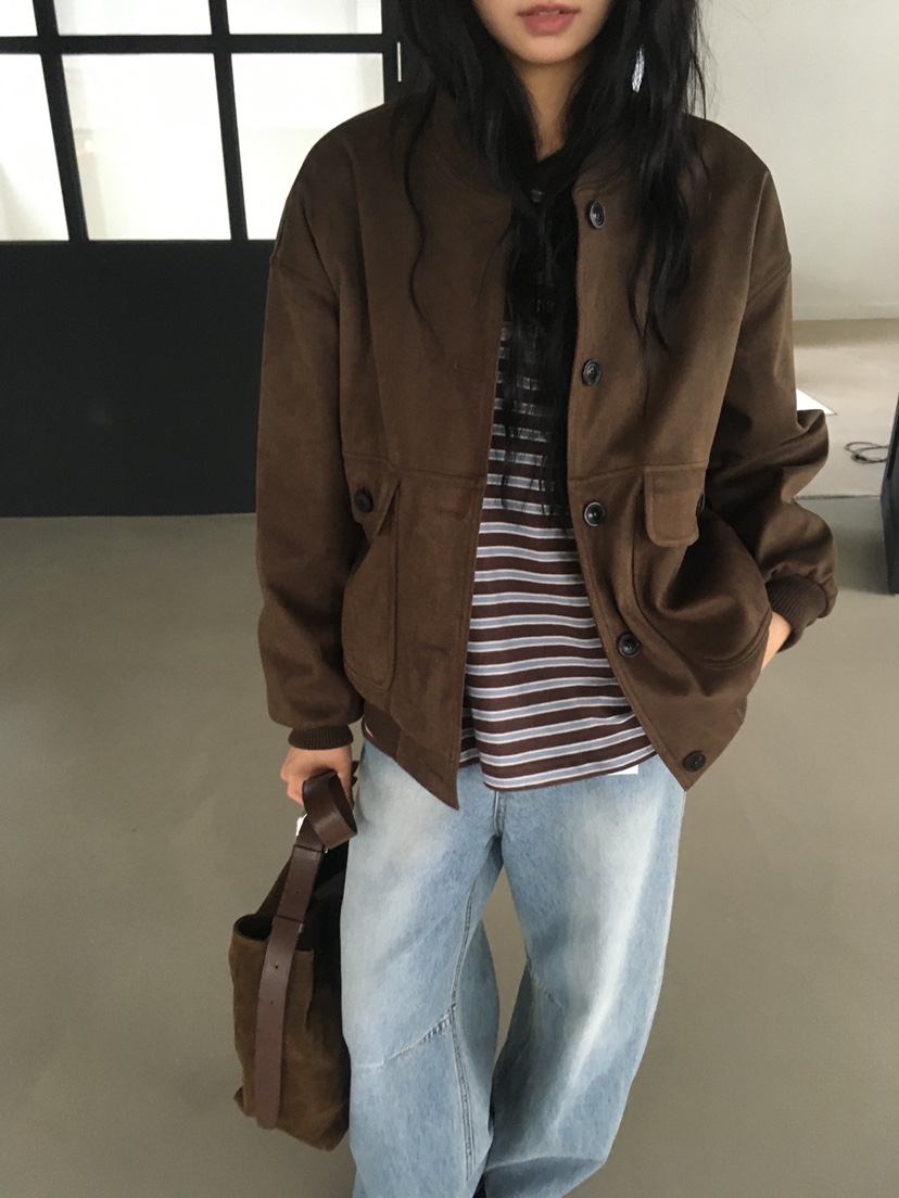 CEDARWOOD東大門㊣直郵女裝新品熱賣人氣25秋冬夾克夾棉絎縫絨CEDAR WOOD夾克