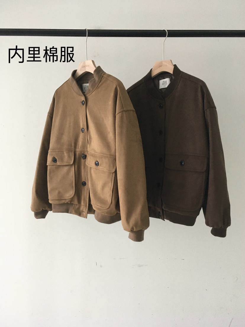 CEDARWOOD東大門㊣直郵女裝新品熱賣人氣25秋冬夾克夾棉絎縫絨CEDAR WOOD夾克