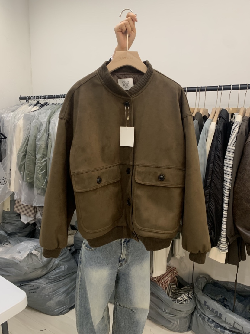 CEDARWOOD東大門㊣直郵女裝新品熱賣人氣25秋冬夾克夾棉絎縫絨CEDAR WOOD夾克