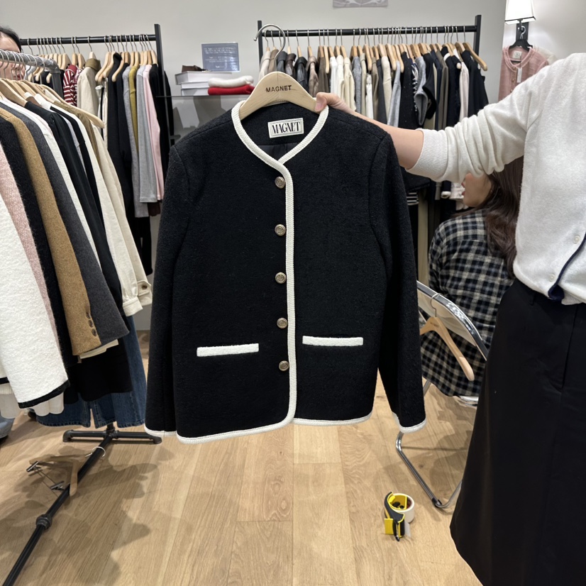 M.G.N韓國直郵㊣女裝新品真品熱賣人氣職業25秋冬夾克羊毛MAGNET夾克圖色3
