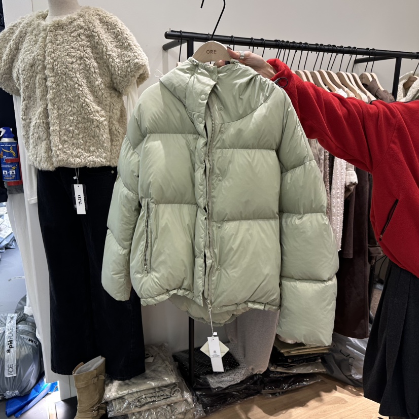 ORE-P東大門㊣代購女裝新品熱賣休閑人氣短款羽絨服填充鴨絨ORE短款羽絨服圖色2