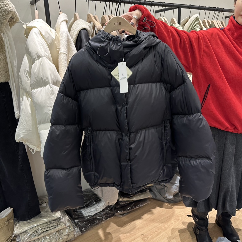 ORE-P東大門㊣代購女裝新品熱賣休閑人氣短款羽絨服填充鴨絨ORE短款羽絨服圖色3