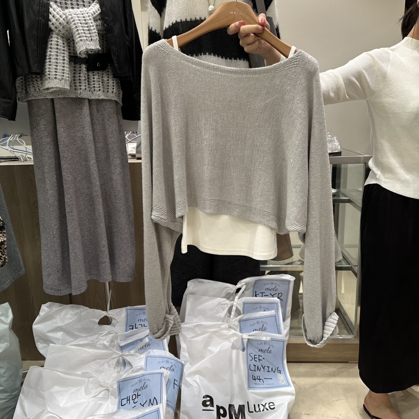 MELO東大門㊣實拍女裝新品時尚真品休閑人氣推薦熱賣套裝短款MELO套裝圖色3