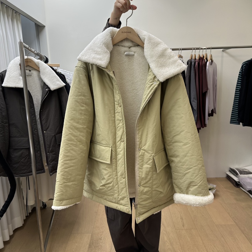 BLENDING-p東大門㊣實拍女裝新款25秋冬人氣職業短款羽絨服BLENDING-p短款羽絨服
