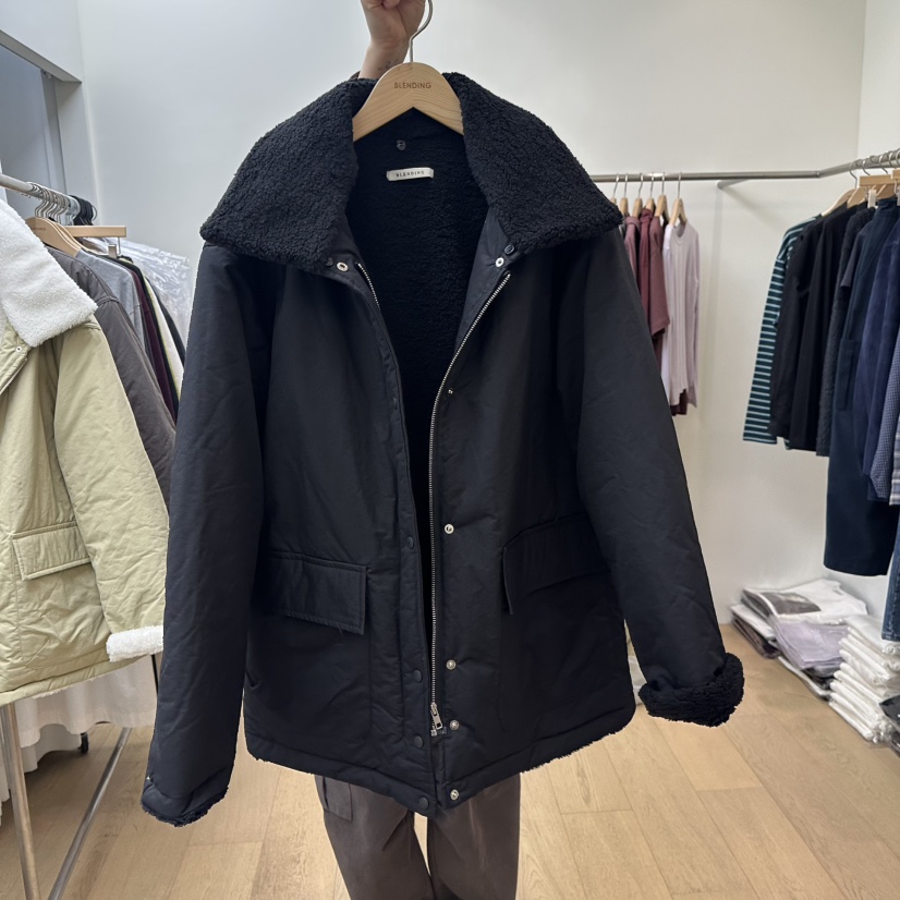 BLENDING-p東大門㊣實拍女裝新款25秋冬人氣職業短款羽絨服BLENDING-p短款羽絨服圖色3