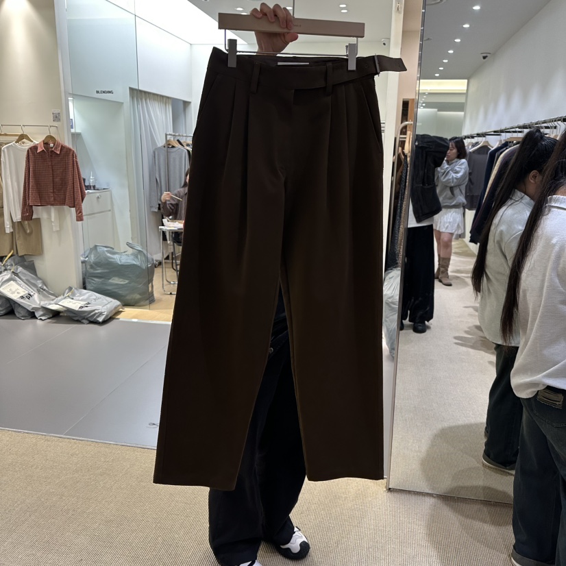VEGETABLE東大門㊣實拍女裝新品時尚真品職業人氣推薦休閑褲VEGETABLE休閑褲圖色2深棕色