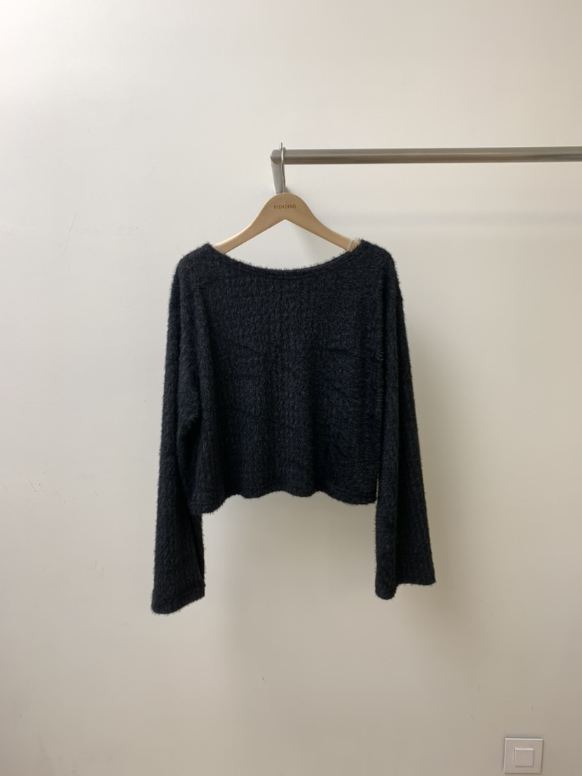 BLENDING-p東大門㊣代購女裝新款熱賣時尚真品長袖T恤短款BLENDING-p長袖T恤圖色4