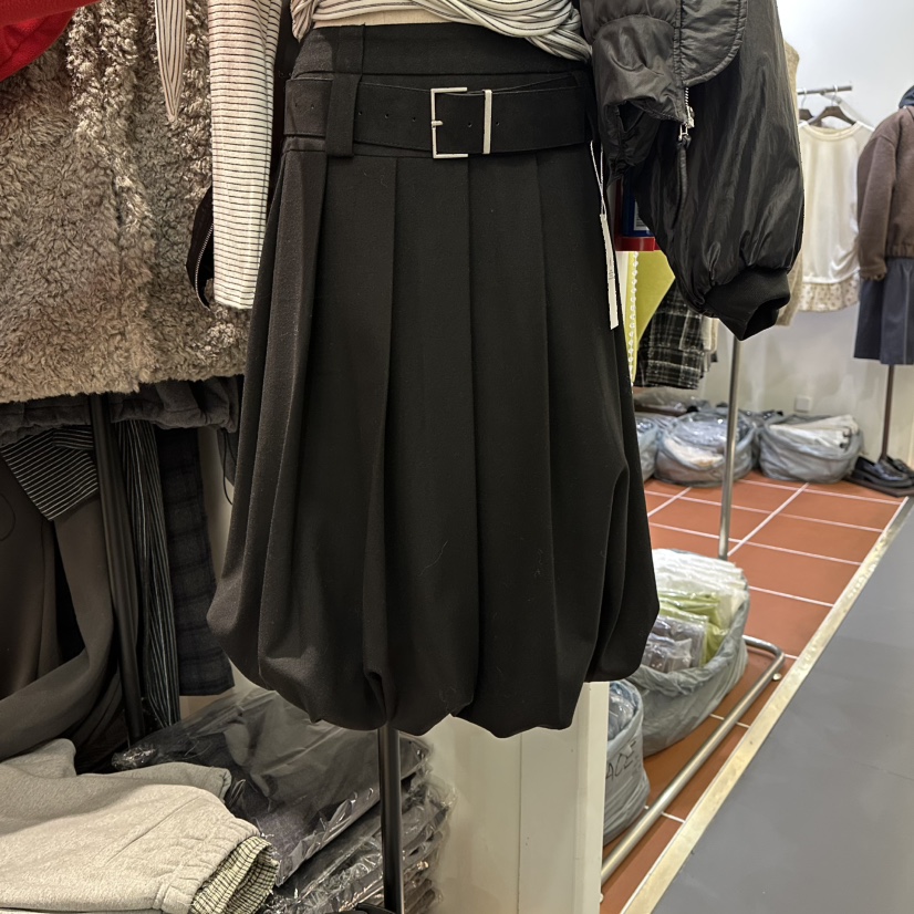 ORE-P韓國直郵㊣女裝新品時尚職業人氣推薦25秋冬長裙不含腰帶ORE長裙