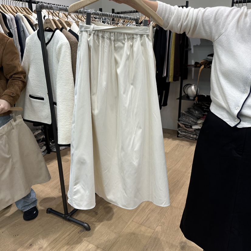 M.G.N韓國代購㊣女士新品人氣職業25秋冬休閑長裙荷葉邊柔軟MAGNET長裙