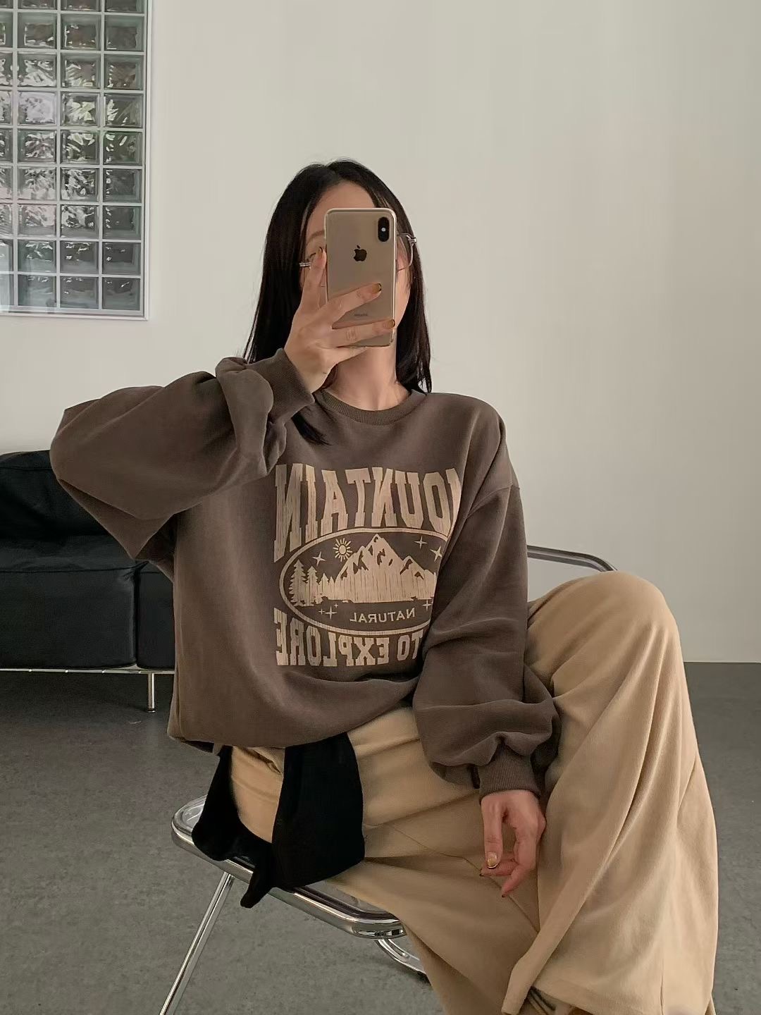 VICTORIA韓國直郵㊣女裝新款休閑職業熱賣真品人氣時尚衛衣VICTORIA衛衣圖色4