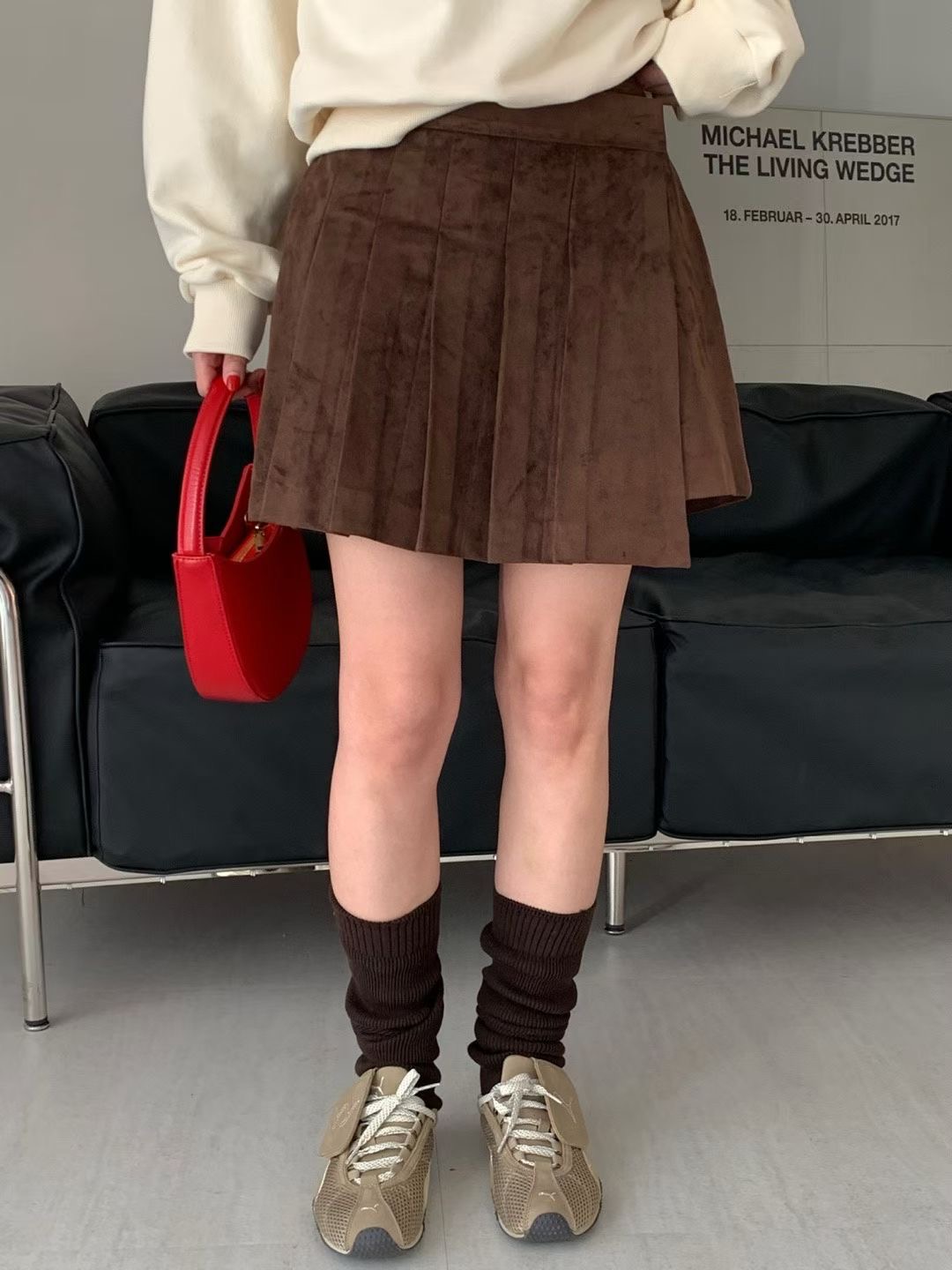 VICTORIA東大門㊣代購女士新品休閑職業時尚真品25秋冬裙褲VICTORIA裙褲圖色2