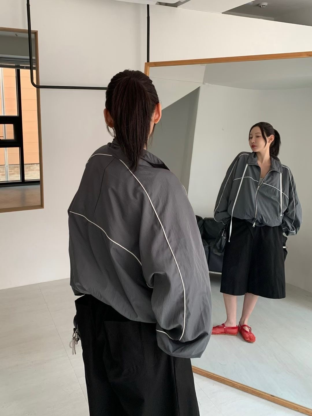 VICTORIA東大門㊣代購女士新款25秋冬熱賣真品職業人氣夾克VICTORIA夾克