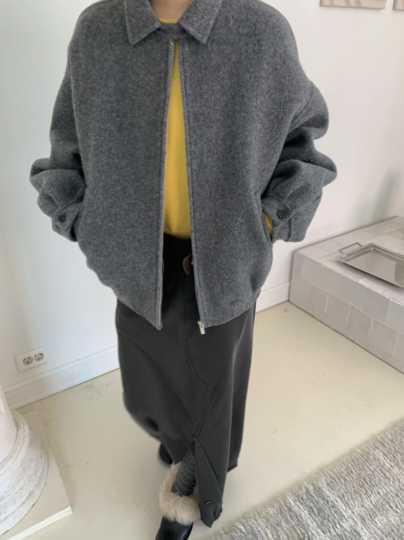 PEBBLE東大門㊣直郵女士新款人氣真品時尚25秋冬休閑短款大衣PEBBLE/LAYER短款大衣