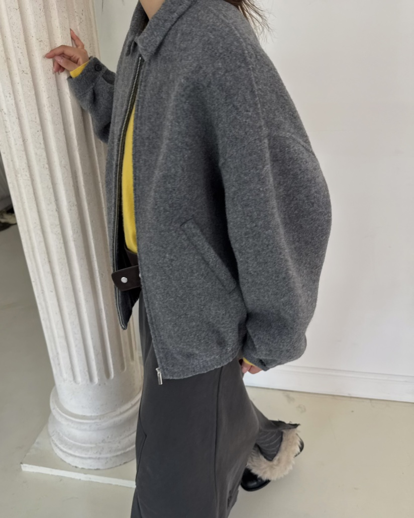 PEBBLE東大門㊣直郵女士新款人氣真品時尚25秋冬休閑短款大衣PEBBLE/LAYER短款大衣
