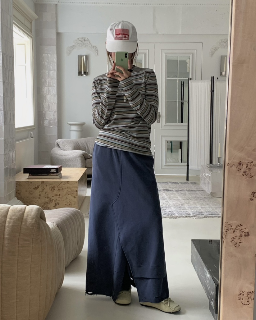 PEBBLE韓國代購㊣女士新款休閑人氣推薦職業時尚熱賣25秋冬長裙PEBBLE/LAYER長裙