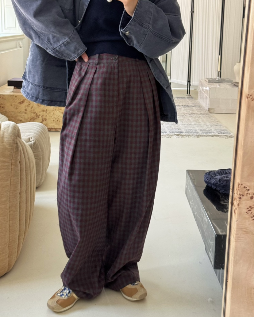 PEBBLE韓國代購㊣女裝新品休閑人氣25秋冬職業時尚真品休閑褲PEBBLE/LAYER休閑褲