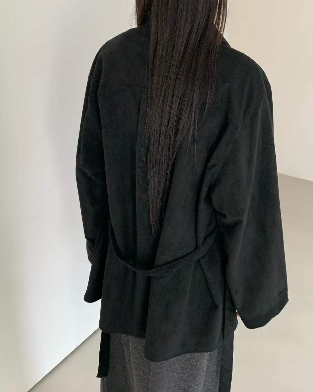 FERVENT東大門㊣直郵女士新品25秋冬真品時尚人氣夾克含腰帶FERVENT夾克