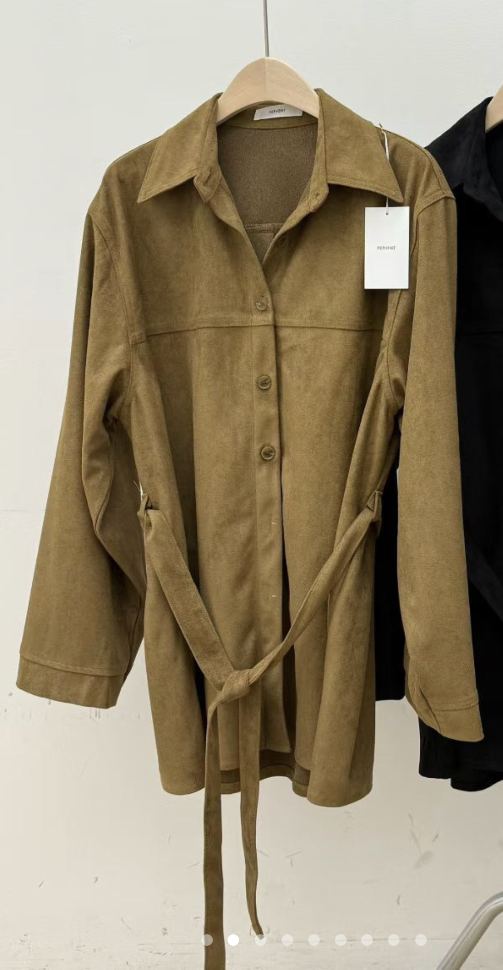 FERVENT東大門㊣直郵女士新品25秋冬真品時尚人氣夾克含腰帶FERVENT夾克