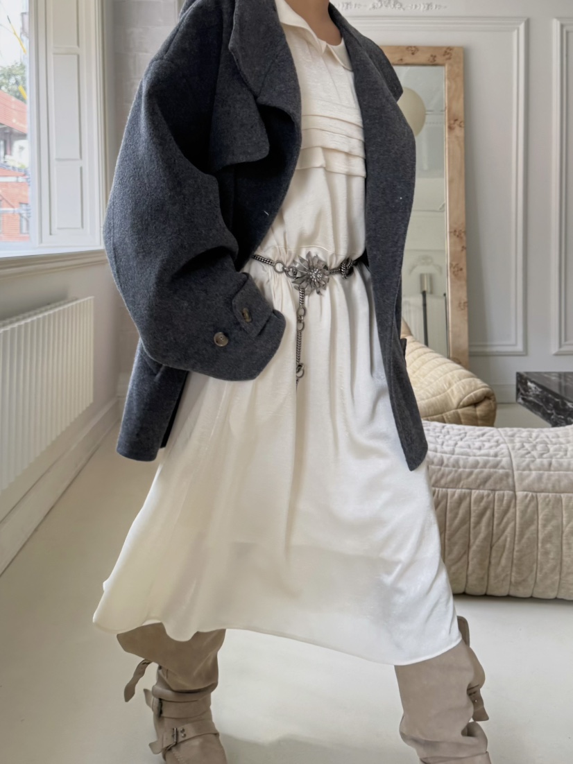 PEBBLE東大門㊣直郵女裝新品推薦熱賣職業25秋冬人氣連衣裙PEBBLE/LAYER連衣裙