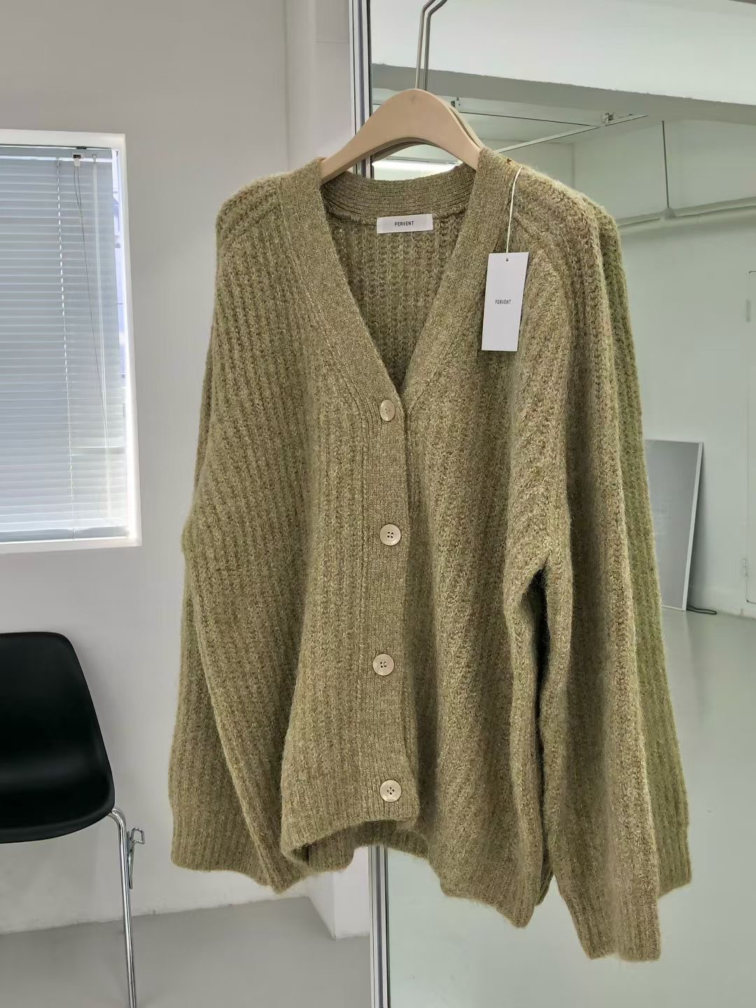 FERVENT韓國直郵㊣女裝新款休閑真品時尚職業人氣25秋冬針織衫FERVENT針織衫圖色2