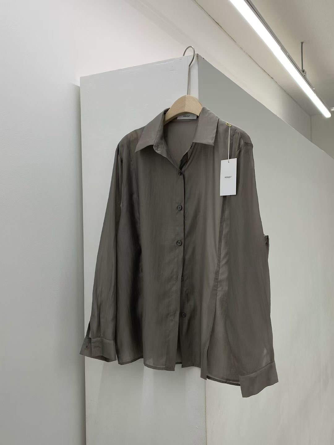 FERVENT韓國代購㊣女裝新款休閑人氣真品職業25秋冬襯衫蕾絲衫FERVENT襯衫/蕾絲衫圖色3