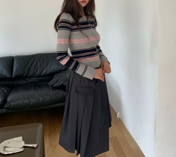 STAY HERE韓國直郵㊣女裝新品推薦職業人氣時尚熱賣針織衫STAY HERE針織衫