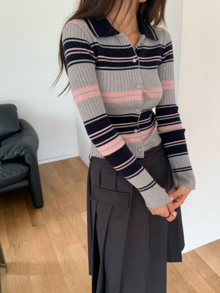 STAY HERE韓國直郵㊣女裝新品推薦職業人氣時尚熱賣針織衫STAY HERE針織衫