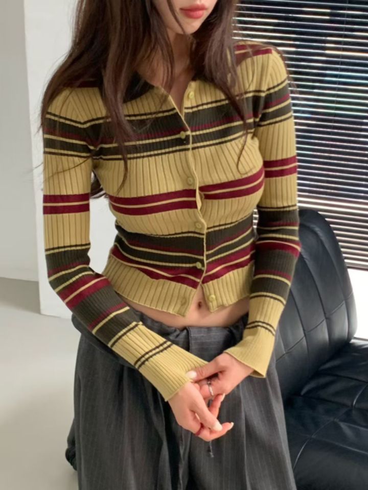 STAY HERE韓國直郵㊣女裝新品推薦職業人氣時尚熱賣針織衫STAY HERE針織衫圖色2