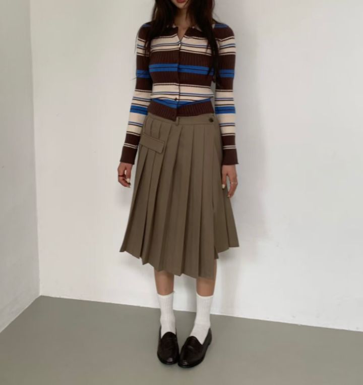 STAY HERE韓國直郵㊣女裝新品推薦職業人氣時尚熱賣針織衫STAY HERE針織衫圖色3