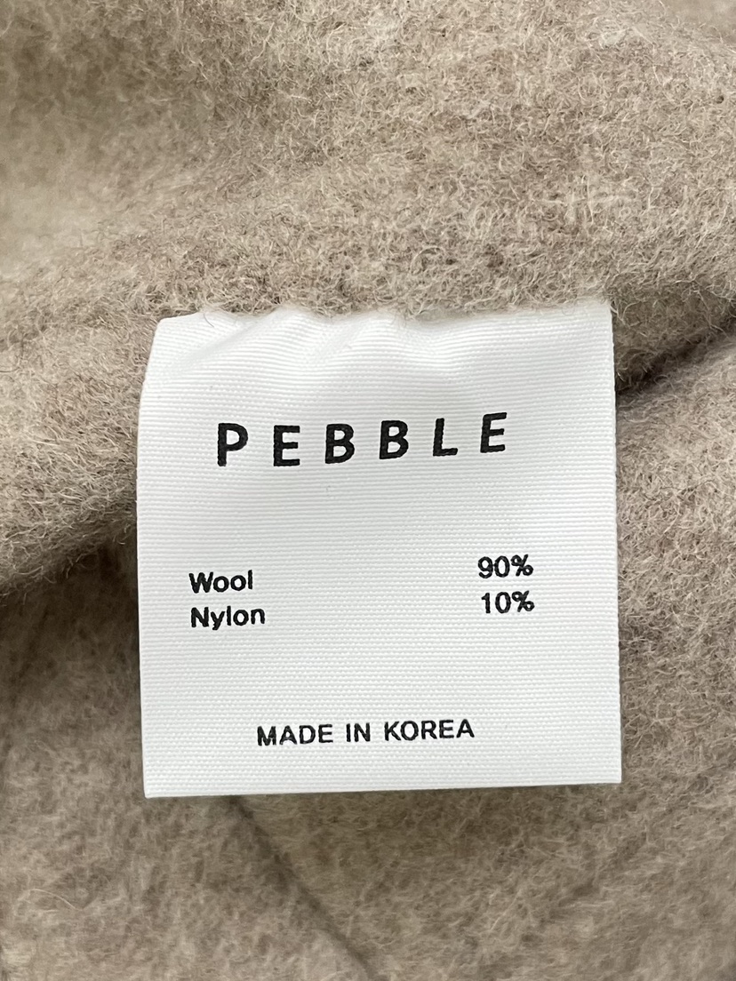 PEBBLE東大門㊣直郵女裝新品職業推薦熱賣中長款大衣雙層連帽PEBBLE/LAYER中長款大衣
