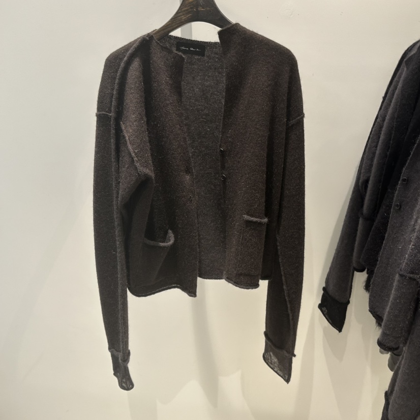 JANE BIRKIN東大門㊣直郵女裝新款25秋冬熱賣毛衣雙面開衫JANE BIRKIN設計師品牌毛衣