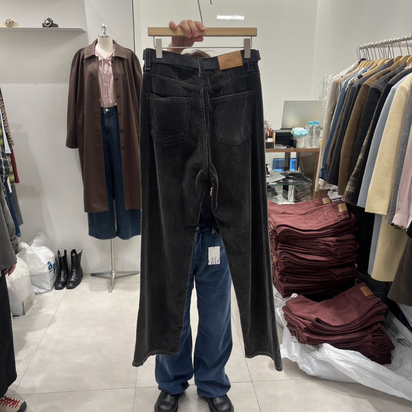 ANN MARGRET東大門㊣實拍女士新品職業牛仔褲燈芯絨GRETA.Y牛仔褲