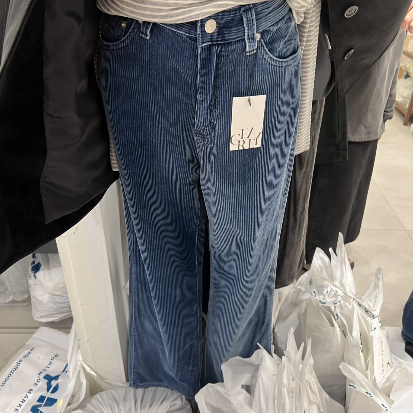 ANN MARGRET東大門㊣實拍女士新品職業牛仔褲燈芯絨GRETA.Y牛仔褲圖色2