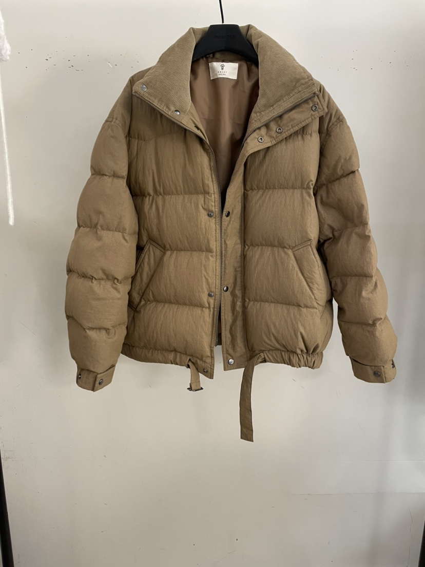 OBJET東大門㊣實拍女士新款休閑時尚25秋冬短款羽絨服羅紋鴨絨love us u/OBJET短款羽絨服圖色2
