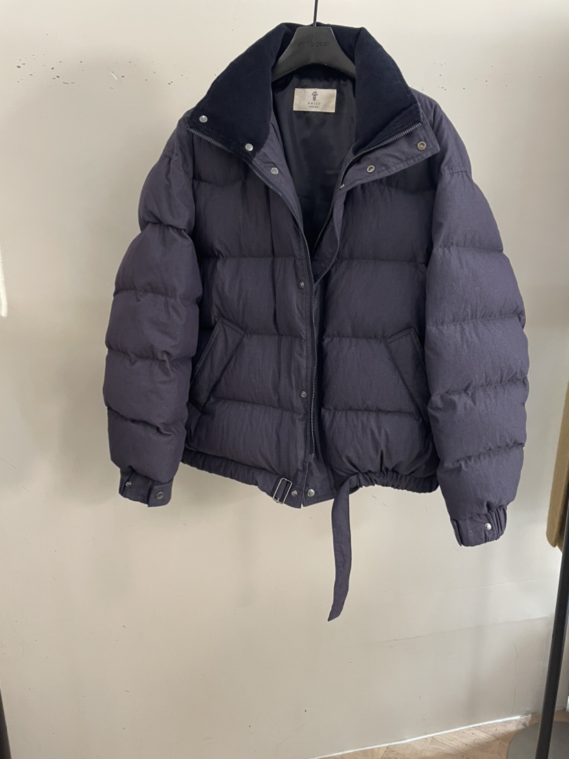 OBJET東大門㊣實拍女士新款休閑時尚25秋冬短款羽絨服羅紋鴨絨love us u/OBJET短款羽絨服圖色4