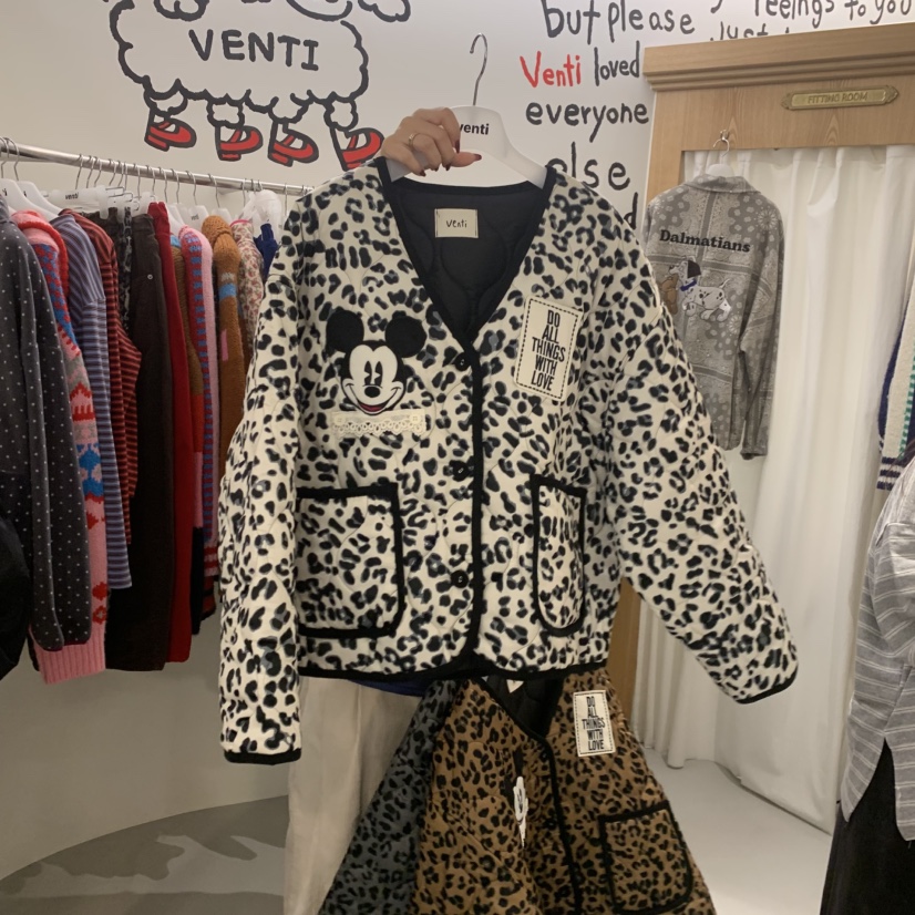 VENTI韓國代購㊣女裝新款真品時尚推薦人氣休閑夾克填充夾棉VENTI夾克圖色2
