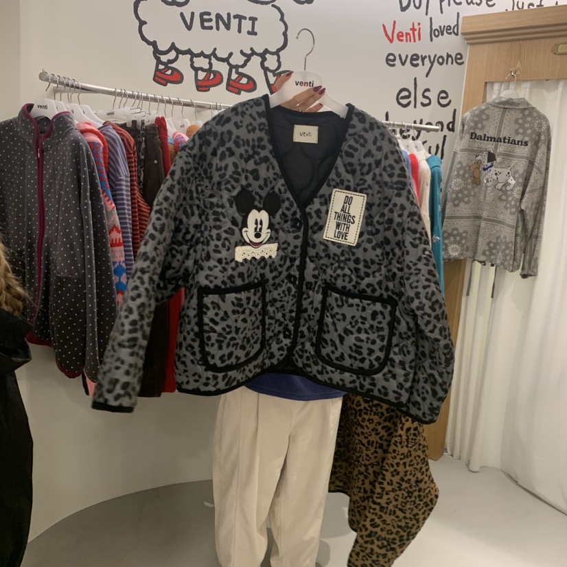 VENTI韓國代購㊣女裝新款真品時尚推薦人氣休閑夾克填充夾棉VENTI夾克圖色3