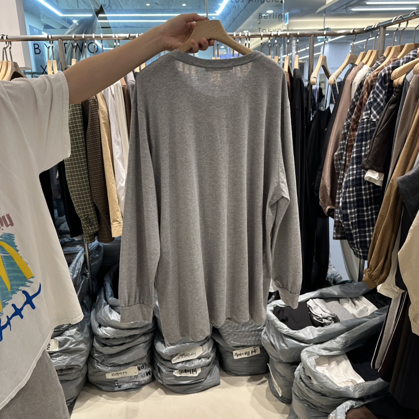 HONG.U韓國代購㊣女裝新品休閑人氣熱賣推薦職業25秋冬長袖T恤HONG.U長袖T恤