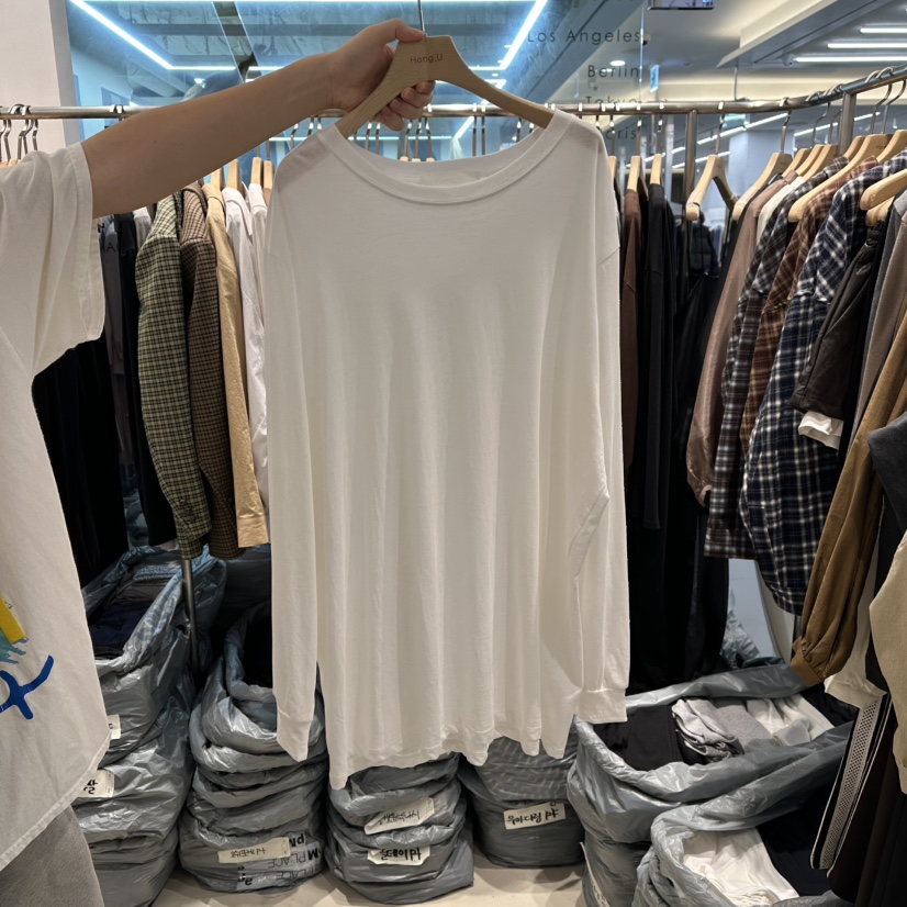 HONG.U韓國代購㊣女裝新品休閑人氣熱賣推薦職業25秋冬長袖T恤HONG.U長袖T恤