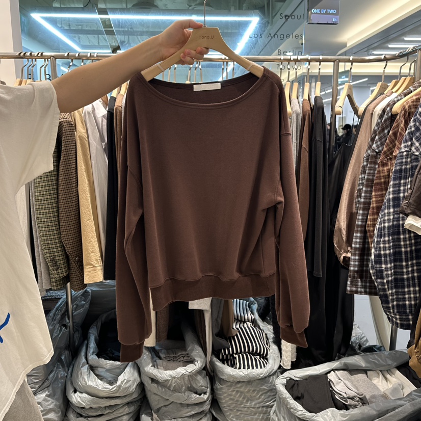HONG.U東大門㊣代購女士新品人氣25秋冬熱賣真品職業休閑衛衣HONG.U衛衣圖色3