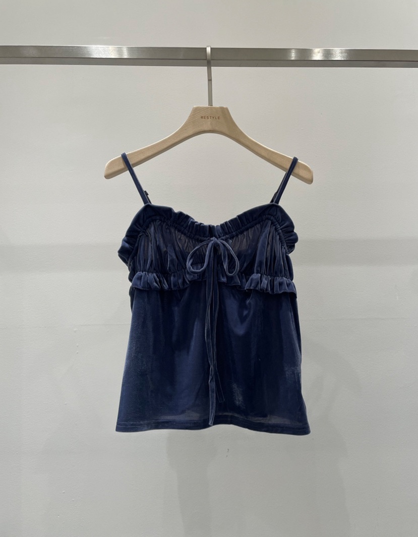 RE STYLE-Q韓國代購㊣女裝新款休閑人氣25秋冬真品吊帶背心RE STYLE吊帶/背心圖色2