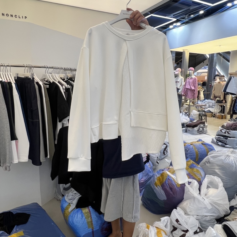 NON CLIP東大門㊣直郵女裝新款時尚推薦真品休閑25秋冬長袖T恤NON CLIP長袖T恤