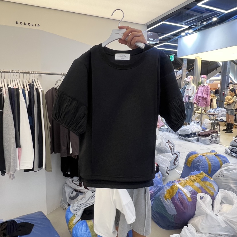 NON CLIP東大門㊣直郵女裝新品時尚休閑人氣真品25秋冬T恤NON CLIPT恤