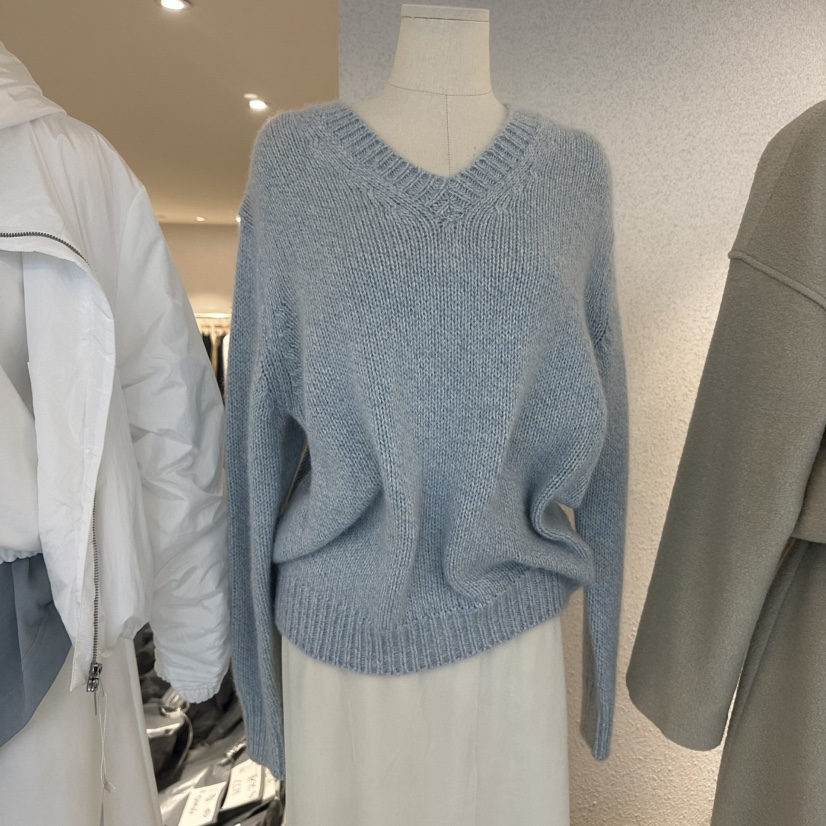 ROOM K-P東大門㊣直郵女裝新款熱賣25秋冬人氣推薦毛衣羊駝ROOM K毛衣圖色2