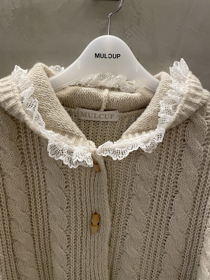 MULCUP韓國代購㊣女士新品25秋冬真品休閑時尚熱賣毛衣開衫MULCUP毛衣