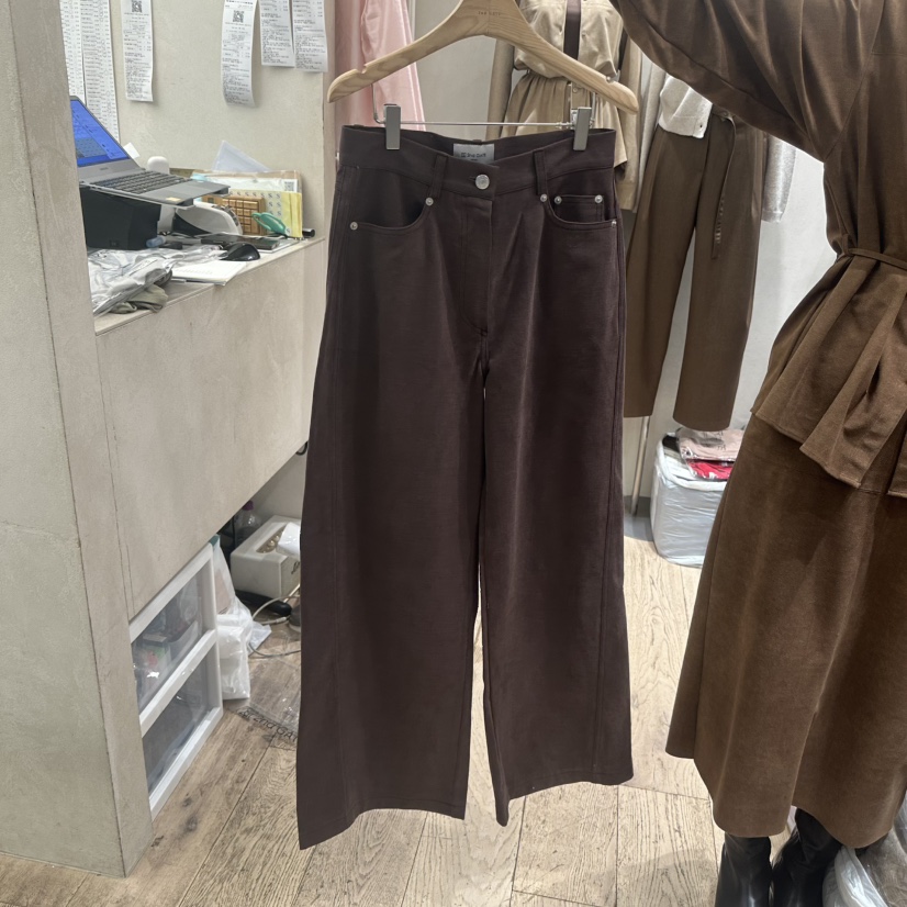 2ND GATE韓國代購㊣女士新款推薦人氣職業時尚休閑褲加絨羊毛2ND GATE休閑褲
