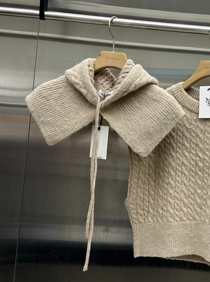 MYDRESS韓國代購㊣女裝新品25秋冬真品休閑熱賣人氣圍巾披肩MYDRESS圍巾/披肩圖色4